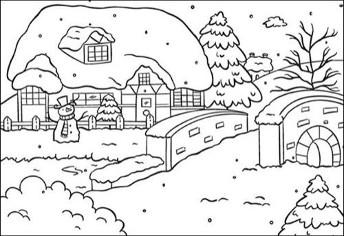 Embossing Folders - Snowy House-1