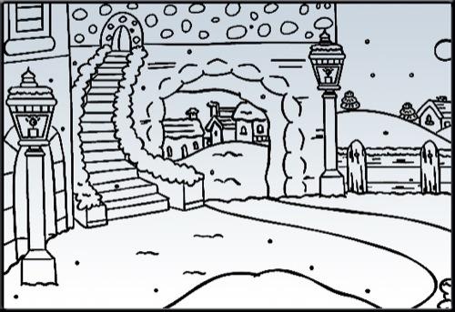 Embossing Folders - Snowy Stairs and Bow-1