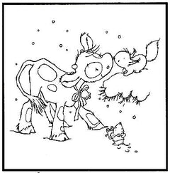 Picture Embossing Folder Koetie: squirrel-1