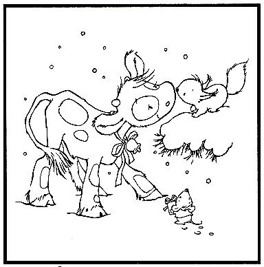 Picture Embossing Folder Koetie: squirrel-1