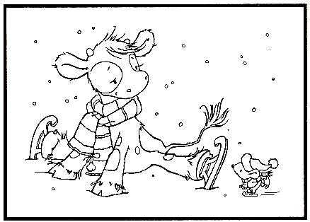Picture Embossing Folder Koetie: skating-1