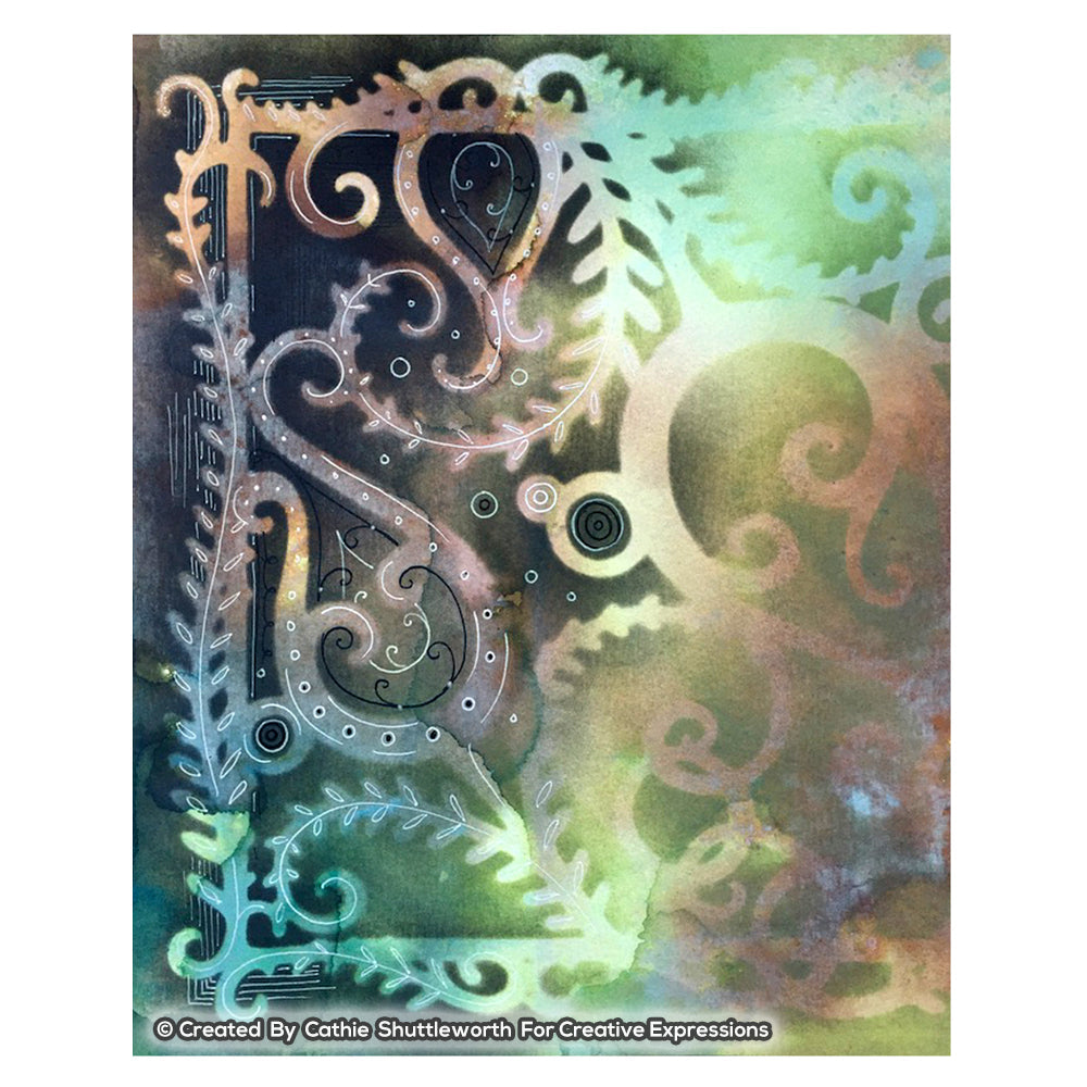 Pink Ink Designs Tulip Bloom 8 in x 8 in Stencil-2