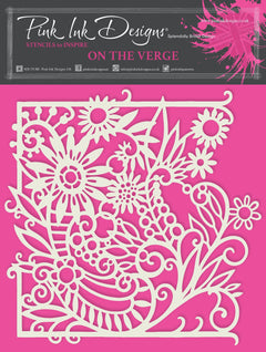 Pink Ink Designs On The Verge 7 in x 7 in Stencil-1