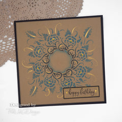 Pink Ink Designs Flowers & Vines 7 in x 7 in Stencil-2