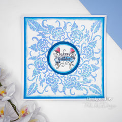 Pink Ink Designs Flowers & Vines 7 in x 7 in Stencil-5