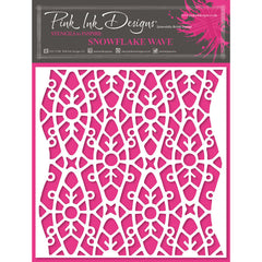 Pink Ink Designs Pochoir Flocon de Neige Vague 7 po x 7 po-1
