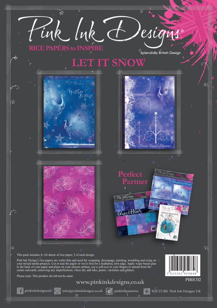 Let It Snow A4 Rice Paper-1