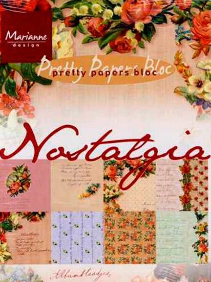 Marianne Design A5 Pretty Paper Bloc Nostalgia-1
