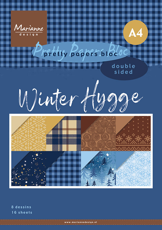 Bloc de papier Marianne Design A4 - Hygge d'hiver-1