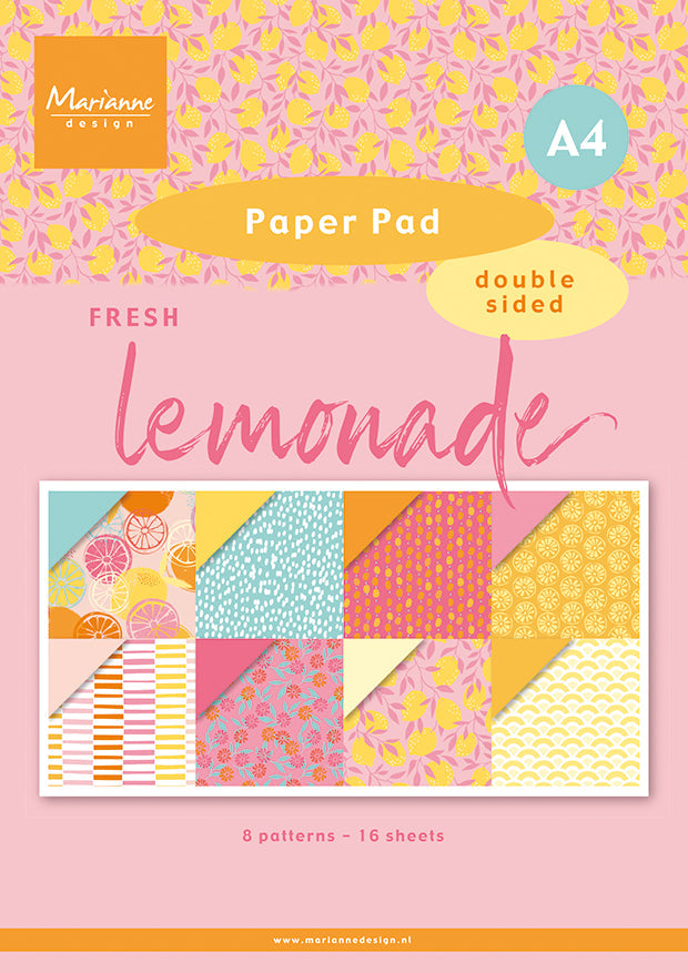 Marianne Design A4 Paper Pad - Fresh Lemonade-1