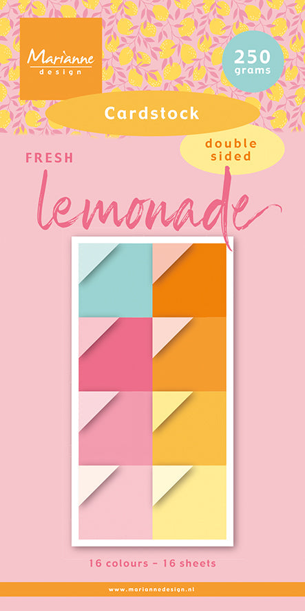 Marianne Design Papier cartonné 6x12 - Limonade fraîche-1