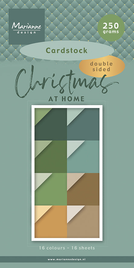 Marianne Design 6x12 Cardstock - Christmas At Home-1