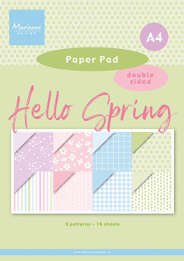 Marianne Design A4 Paper Pad - Hello Spring-1