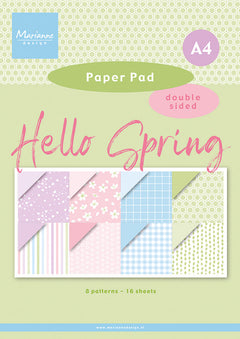 Marianne Design A4 Paper Pad - Hello Spring-1