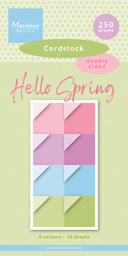 Marianne Design 6x12 Cardstock - Hello Spring-1