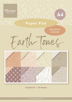 Marianne Design A4 Paper Pad - Earth Tones-1