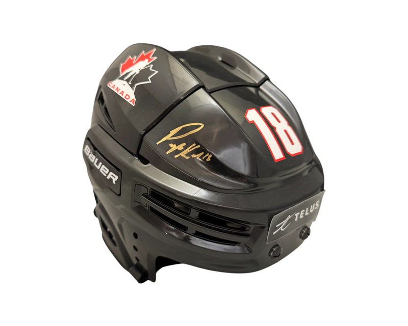 Peyton Krebs Autographed Team Canada Bauer Replica Helmet-1