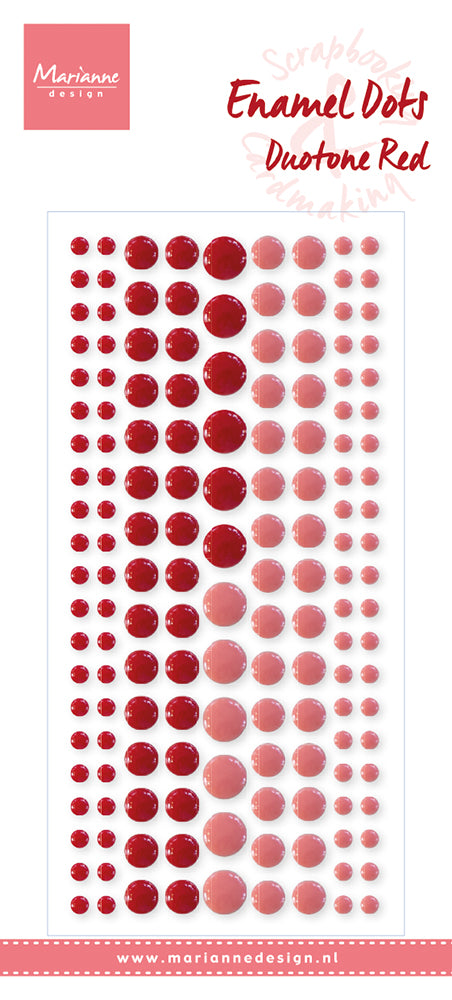 Marianne Design Enamel Dots - Duotone Red-1