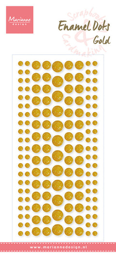 Marianne Design Enamel Dots - Gold Glitter-1