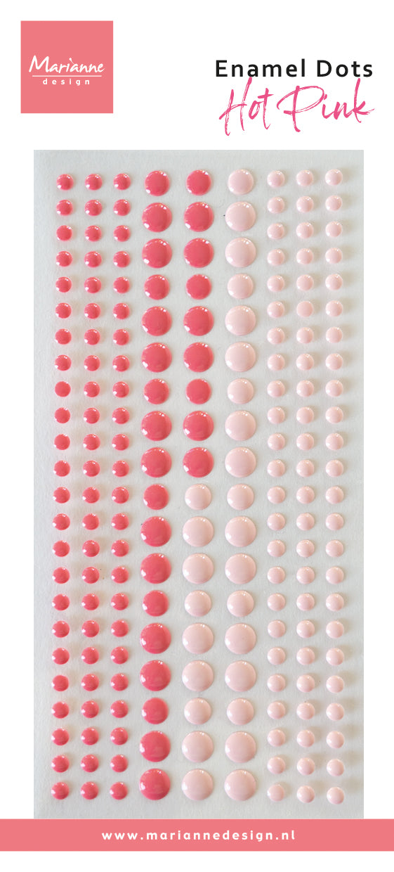 Marianne Design Enamel Dots - Duotone Hot Pink-1