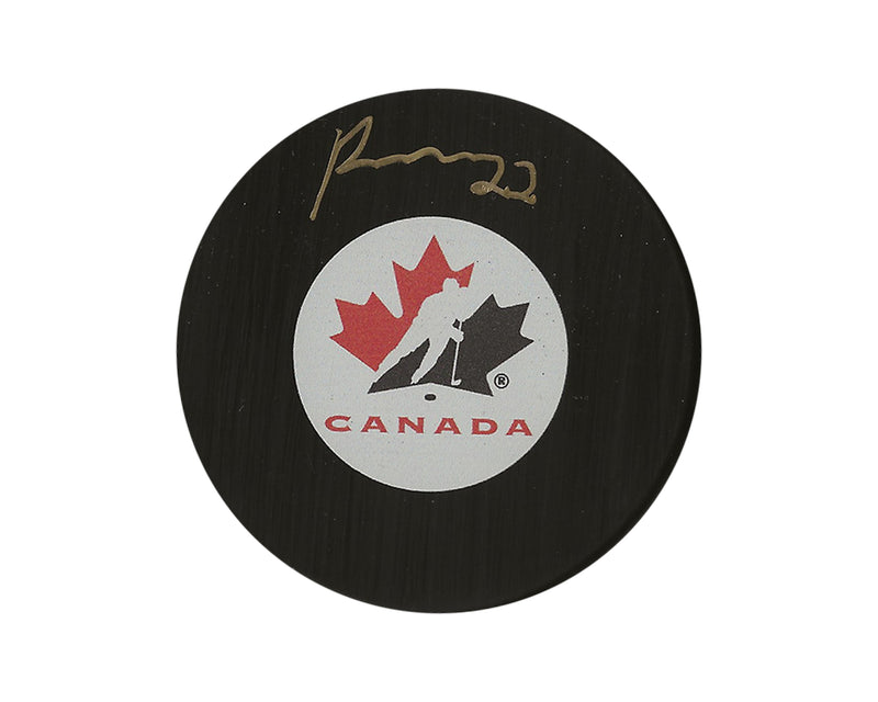 Porter Martone Autographed Team Canada Autograph Model Puck-1