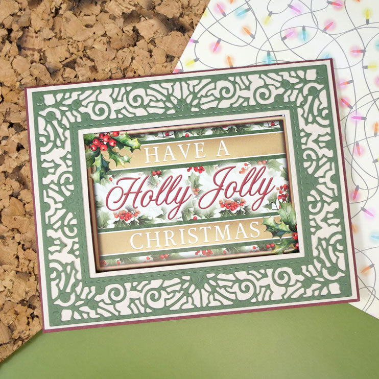 Moonstone Dies - Holly Jolly Christmas Frame-5