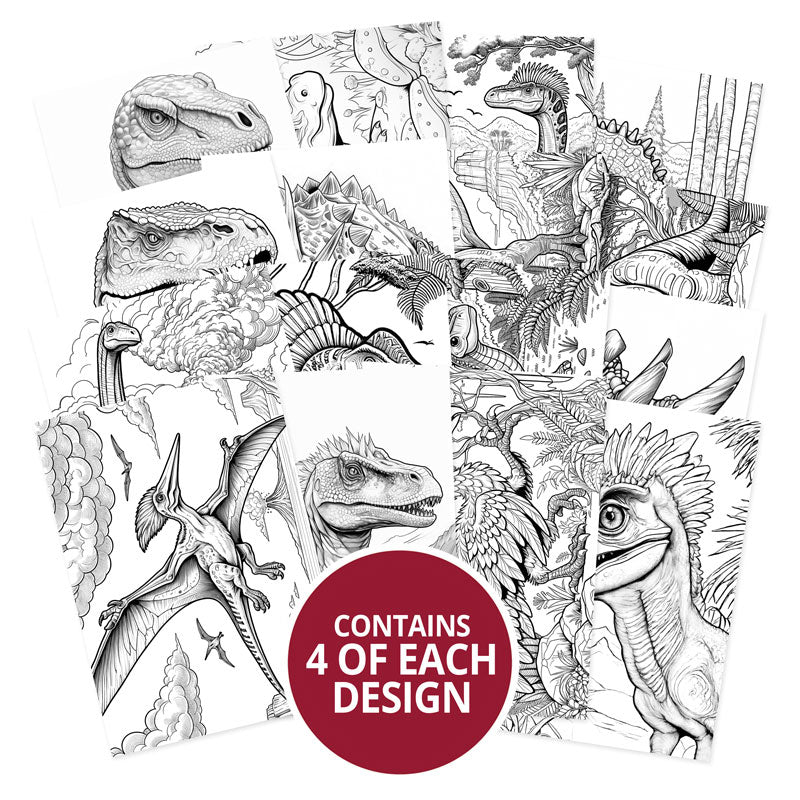 Colouring Pocket Pads - Dino Days-2