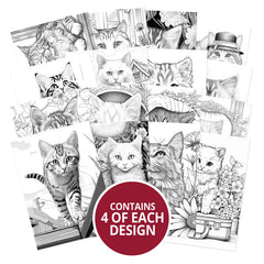 Colouring Pocket Pads - Little Meows-2
