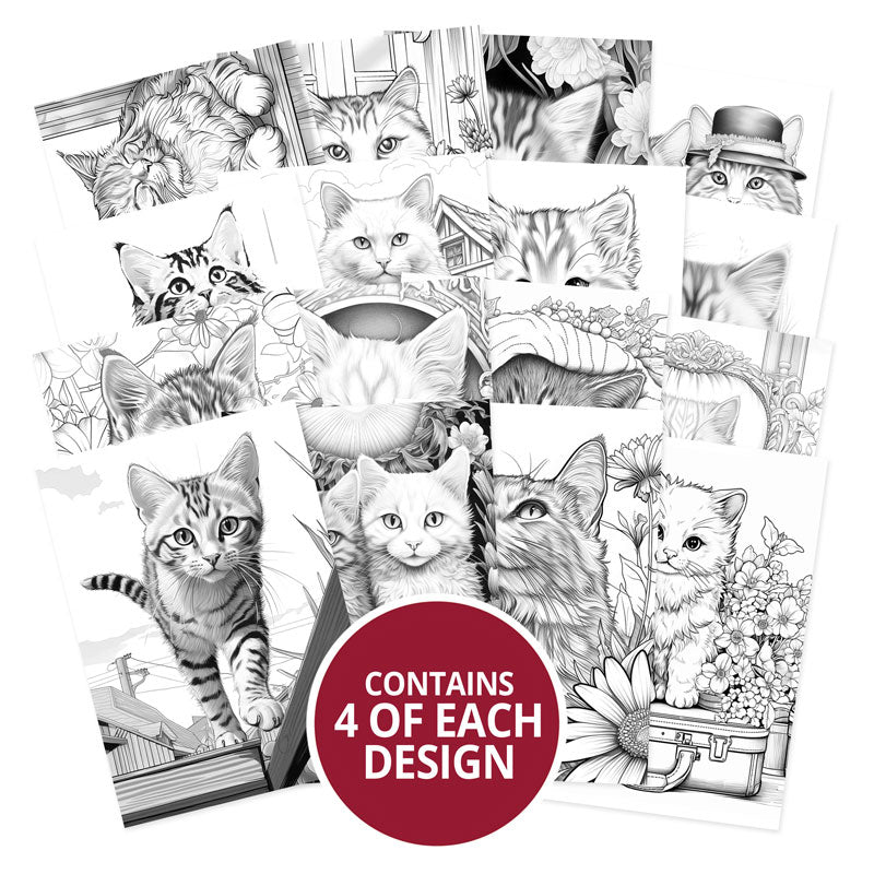 Colouring Pocket Pads - Little Meows-2
