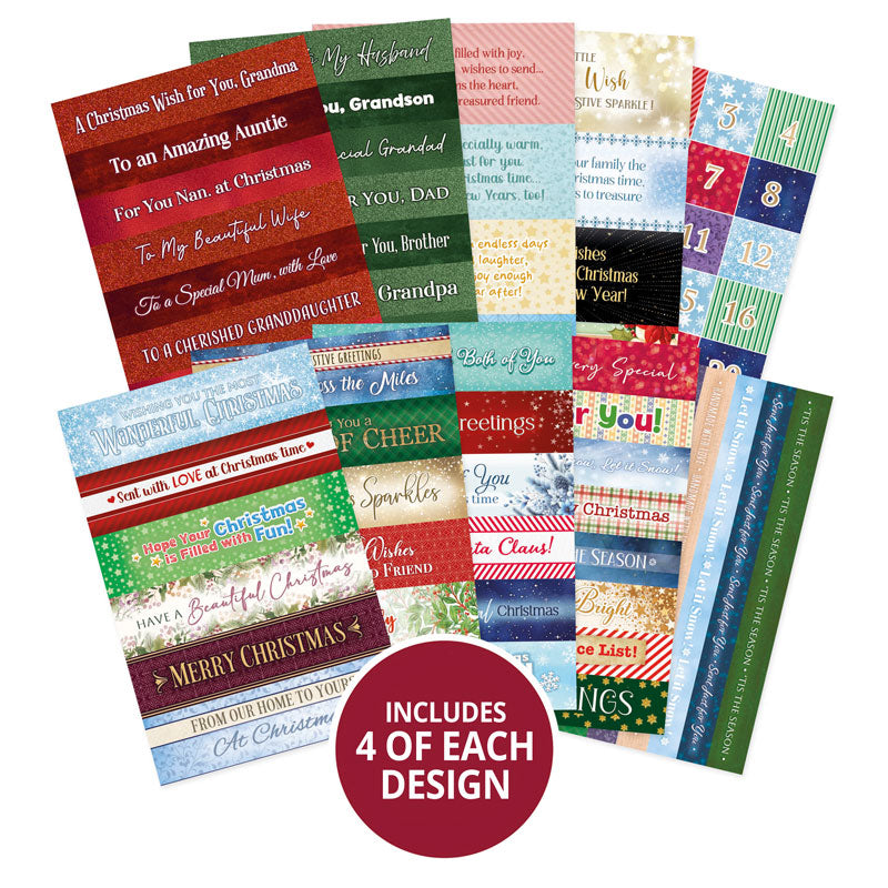 Festive Splendid Sentiments for Square Pocket Pad-2