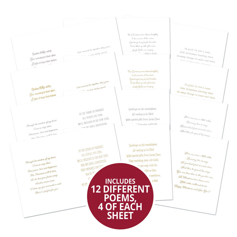 Perfect Poetry Foiled Paper Pad - Christmas-2