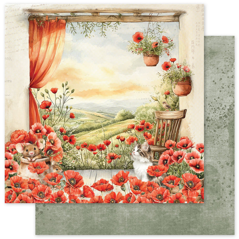 Poppy Garden F 12 x 12 Paper (12 pc Bulk Pack) 34638-1
