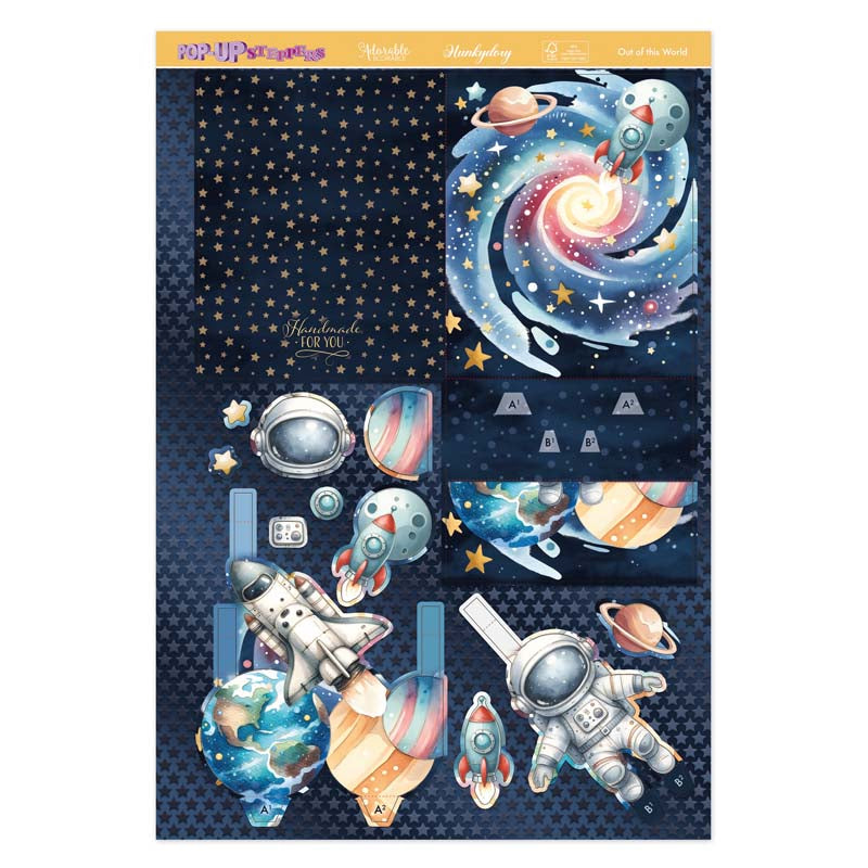 Pop-Up Stepper Cards - Out of this World!-1