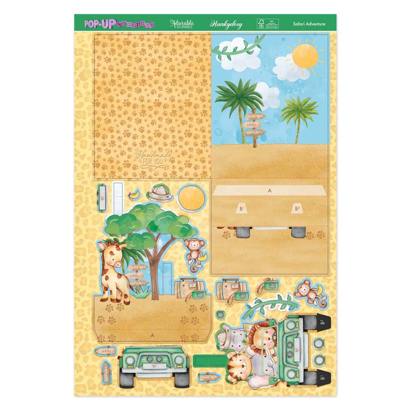 Pop-Up Stepper Cards - Safari Adventure-1