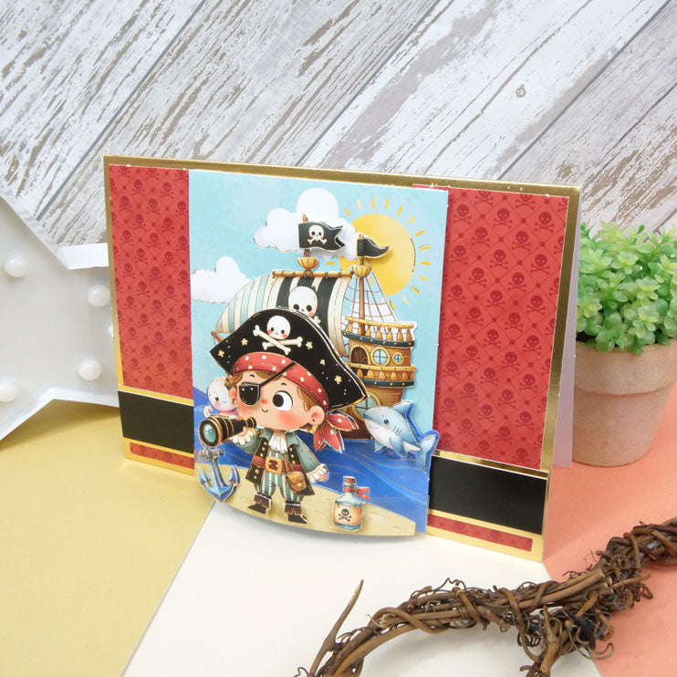 Pop-Up Stepper Card - Shiver Me Timbers-3