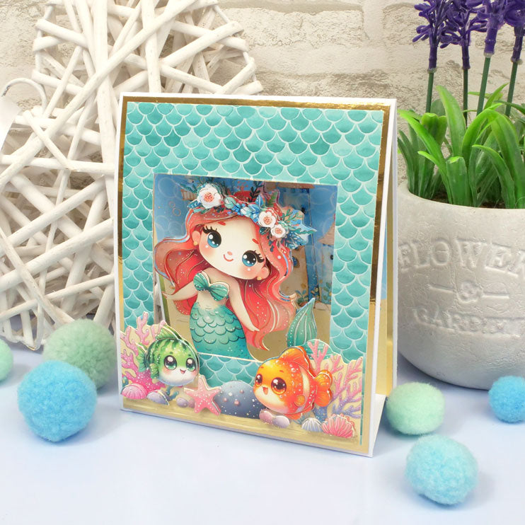 Pop-Up Stepper Card - Mermaid Kingdom-3