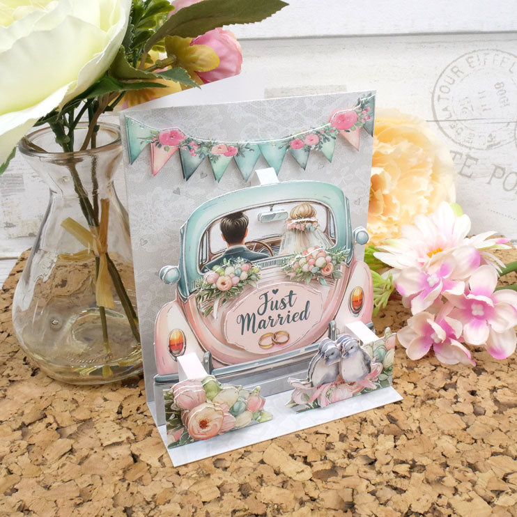 Pop-Up Stepper Card - Just Married-2