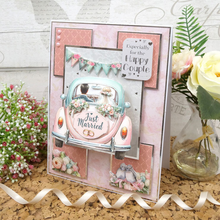 Pop-Up Stepper Card - Just Married-3