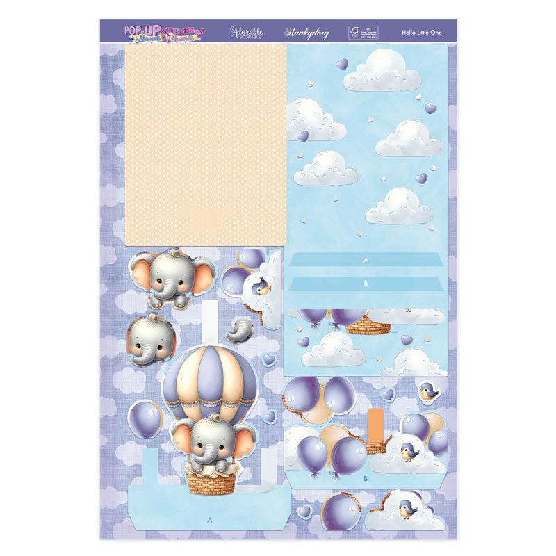 Pop-Up Stepper Card - Hello Little One-1