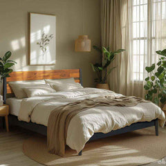 Callisto Solid Wood Bed Frame-3