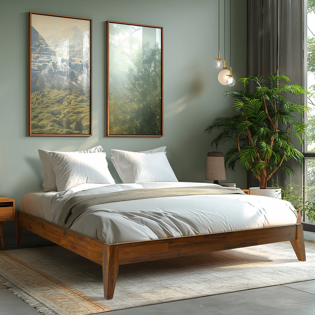Mervyn Solid Wood Bed Frame-3