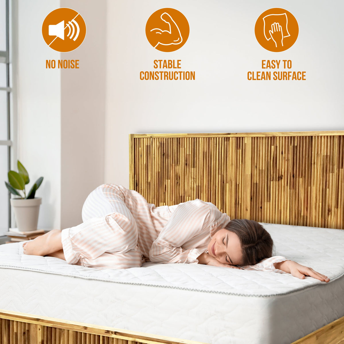 Bosk Solid Wood Bed Frame-15