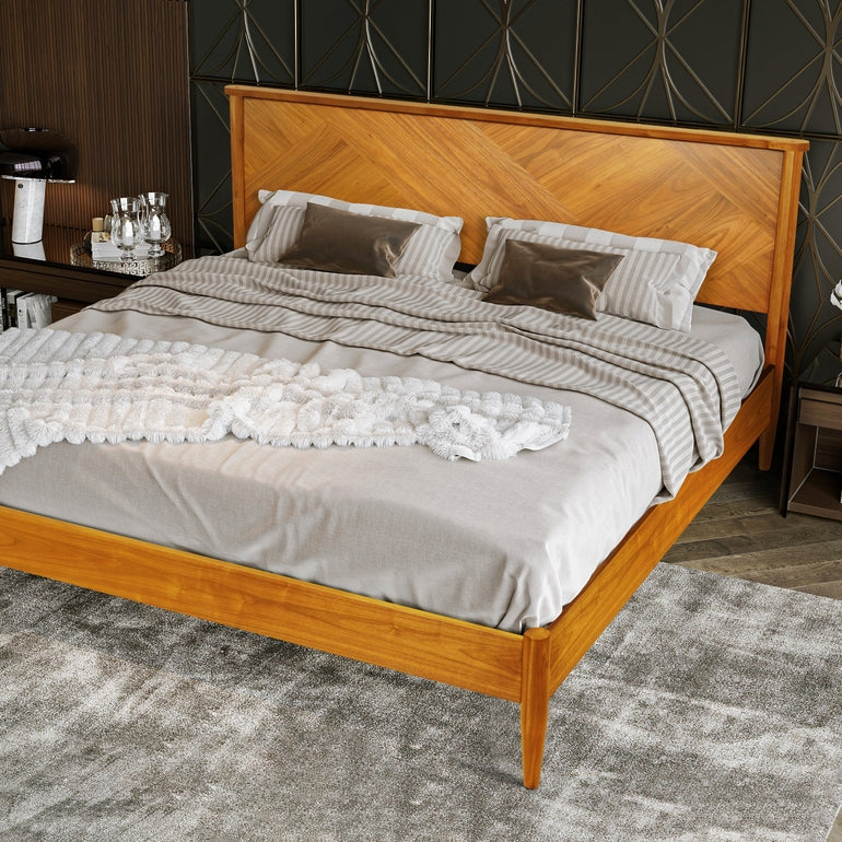 Panthera Solid Wood Bed Frame-9