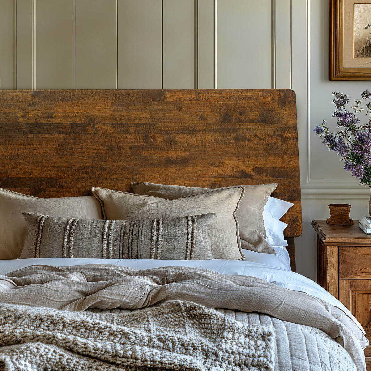 Base de Cama de Madera Maciza Serenity-16