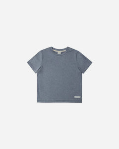 Cove Essential Tee | Heathered Marine | Rylee & Cru-3