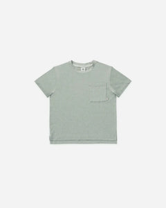 Cove Essential Pocket Tee | Heathered Sea Green | Rylee & Cru-2