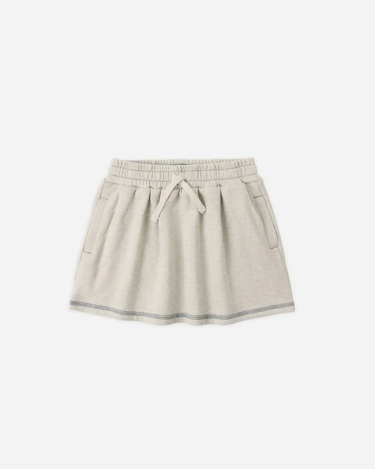 Volly Skirt | Heathered Oatmeal | Rylee & Cru-2