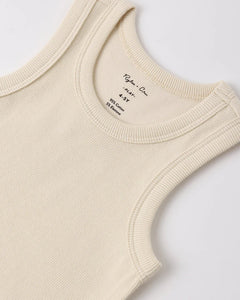 Ribbed Tank Set | Shell, Heathered  Blush | Rylee & Cru-3
