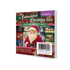 An Embroidered Christmas Square Pocket Pad-1