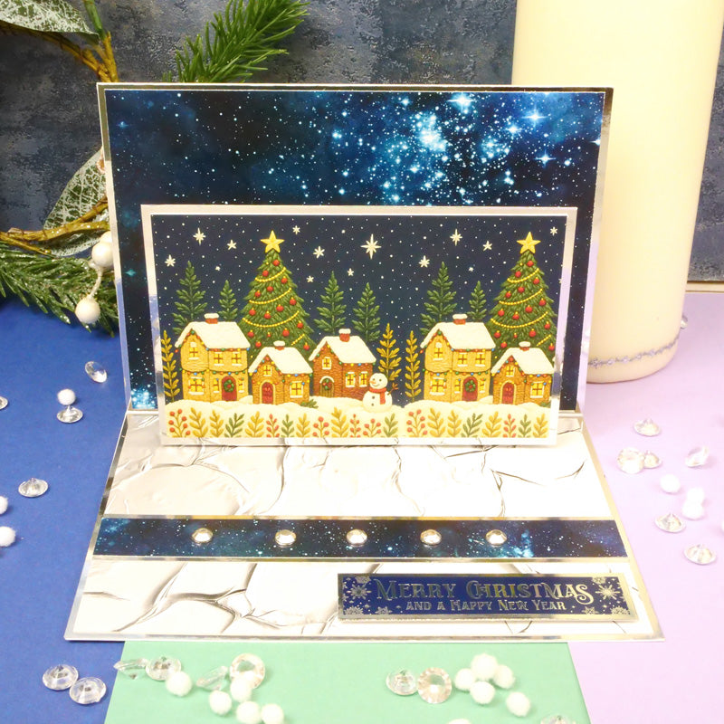 An Embroidered Christmas Square Pocket Pad-3